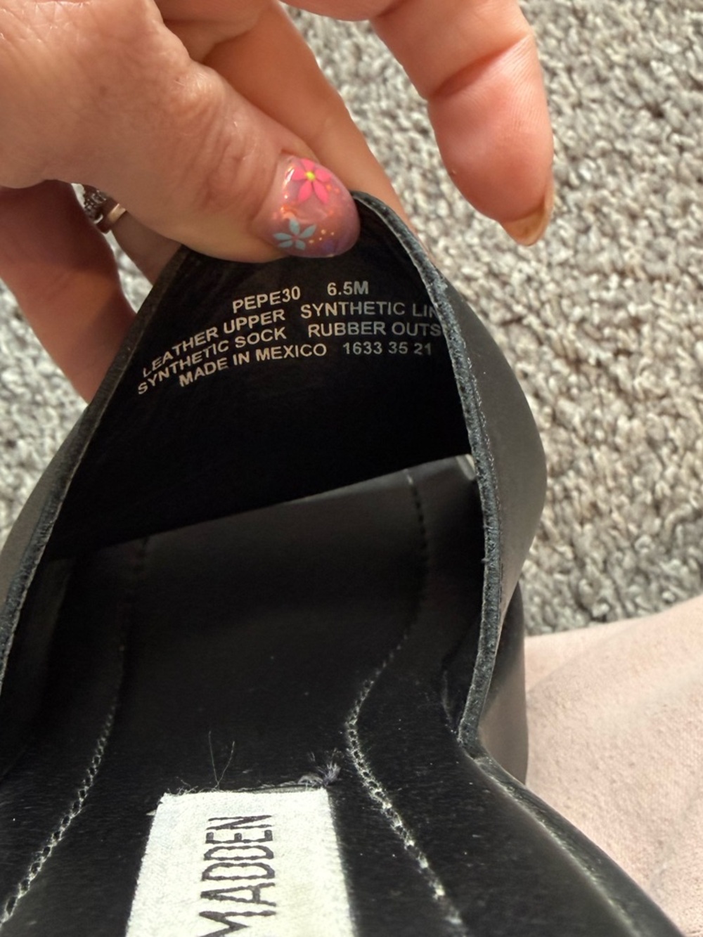 Steve Madden Pepe30 Black Chunky Platform Slide Mules - Picture 6 of 6